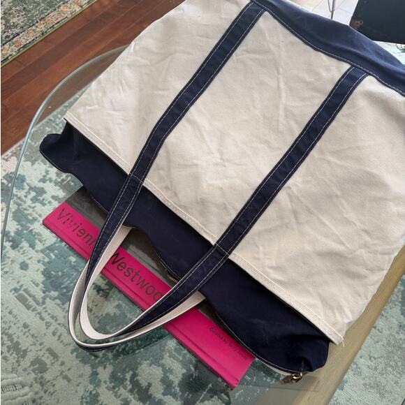 L.L. Bean Vintage Boat and Tote Canvas Zip Top Bag - Picture 5 of 7